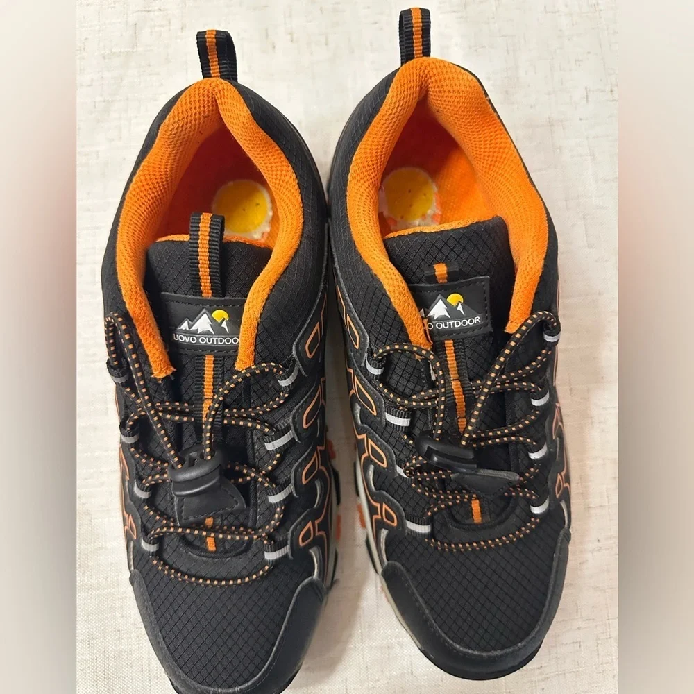 OVO Boy’s Black and Orange Trail Sneakers
